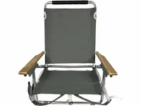 KOOR Strandstuhl Troopea mit Kühlfach, Dunkelgrau - Tiefe: 55 cm - Zielgruppe: Erwachsene - Breite: 65 cm - Breite (Packmass): 64 cm - Tiefe (Packmass): 12 cm - Höhe (Packmass): 75 cm