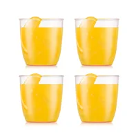 Bodum Outdoor-Becher Kvadrant 350 ml, Rosa, 4 Stück - Produkttyp: Becher - Material: Kunststoff - Biologisch abbaubar: Nein - Nachhaltigkeit: Nicht angegeben - Set: Ja - Zusammenklappbar: Nein
