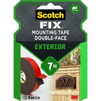 3M Aussenmontageband 19 mm x 5 m, Rot/Schwarz - Breite: 19 mm - Länge: 5 m - Verpackungseinheit: 1 Stück - Detailfarbe: Rot - Schwarz - Klebehaftung: Beidseitig - Art: Montageband