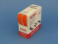 FASTECH Klettband-Box Orange - Produkttyp: Klettband - Ausstattung Kabelmanagement: Standard-Klettband zum Nähen - Detailfarbe: Orange - Breite: 20 mm - Länge: 5 m - Material: Polyamid (PA)