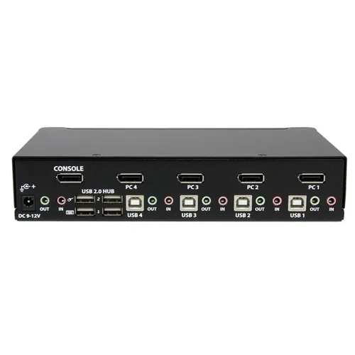 StarTech.com 4 Port DisplayPort USB KVM Switch mit Audio