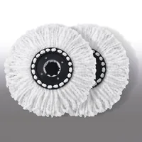 CLEANmaxx Wischmopp Aufsatz 2 Stück - Sprühfunktion: Nein - Teleskopstiel: Nein - Wischertyp: Wischmopp - Set: Ja - Detailfarbe: Schwarz - Material: Mikrofaser - Polypropylen (PP) - Polyester (PES)