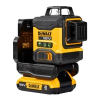 DEWALT Akku-Linienlaser 18 V, 3x 360 °, 40 m - Produktkategorie: Linienlaser - Schnittstellen: Keine - Reichweite: 40 m - Messgenauigkeit: 3 mm