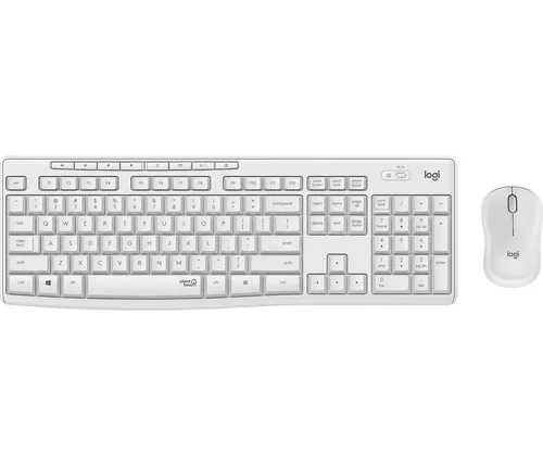 Logitech MK295 Silent Set - Tastatur und Maus - kabellos DE - grauweiß