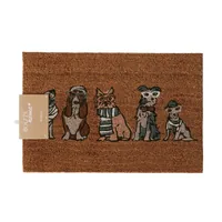 Boltze 2078880 door mat Decorative doormat Indoor Rectangular Brown, Multicolour