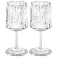 Koziol Weissweinglas Superglas Club No. 9, 200 ml, 2 Stück, - Material: Kunststoff - Höhe: 17.2 cm - Volumen: 200 ml - Glas Typ: Weissweinglas - Verpackungseinheit: 2 Stück - Detailfarbe: Transparent