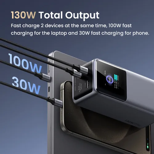 UGREEN Nexode Power Bank 20000mAh 35524B 130W Fast Charging