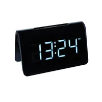 TFA Dostmann Funkwecker Icon Schwarz, Weiss - Funktionen: Snooze-Funktion - Alarm - Ausstattung: Zeit - Hintergrundbeleuchtung - Displaytyp: LED - Detailfarbe: Weiss - Schwarz - Funksignal: Ja - Betriebsart: Netzbetrieb