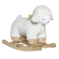 Bloomingville Schaukeltier Laasrith Schaf Weiss - Altersempfehlung ab: 12 Monaten - Material: Holz - Polyester - Nachhaltigkeit: Nicht angegeben