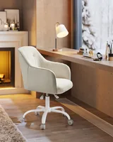 Songmics Bürostuhl mit Fusskreuz, Capuccino - Produkttyp: Bürostuhl - Material Bezug: Textil - Armlehnen: Ja - Material Fuss: Metall - Kunststoff - Rückenart: Polsterrücken - Rollenart: Universalrollen