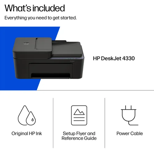 HP DeskJet 4330 Wireless All-in-One Color Printer, Instant Ink