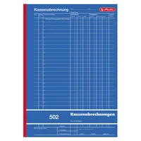 Herlitz Kassenabrechnung A4 502 2x 50 Blatt