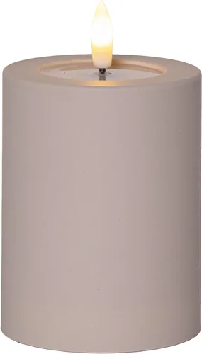 Star Trading LED Pillar Kerze Flamme Soft Indoor, 12.50 cm, Beige - Betriebsart: Akkubetrieb - Batteriebetrieb - Fernbedienung: Nein - Aussenanwendung: Nein - Höhe: 12.5 cm - Timerfunktion: Nein - Set: Nein