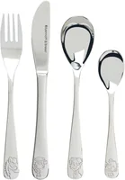 Ritzenhoff & Breker Kinderbesteckset Hoftiere 4-teilig - Art: Kinderbesteckset - Materialtyp: Metall - Material: Edelstahl - Eigenschaften: Keine Eigenschaft - Detailfarbe: Silber - Spülmaschinenfest: Ja