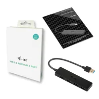 USB3.0 HUB 4Port SuperSpeed passiv i-Tec Black