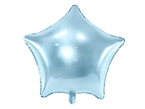 Partydeco Folienballon Star Hellblau - Packungsgrösse: 1 Stück - Grösse: 48 cm - Motiv: Stern - Produkttyp: Folienballon - Material: Folie - Detailfarbe: Hellblau