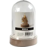 Creativ Company Kunststoffglas Glocke 12.5 cm - Packungsgrösse: 1 Stück - Motiv: Ohne Motiv