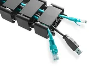 FLEX. CABLE ROUTING ADJ. LENGTH CABLE MANAGEMENT SPINE BLACK