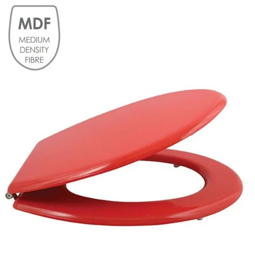 MSV 3700703993414 toilet seat Hard toilet seat MDF Red
