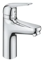 GROHE Einhand-Waschbatterie Swift Child-Lock, M - Anschlussmass: 3/8 - Ausziehbare Brause: Nein - Anzahl Strahlarten: 1 - Farbe: Chrom - Ausführung: Einhebelmischer - Anschlussart: Hochdruckarmatur (2 Anschlüsse)