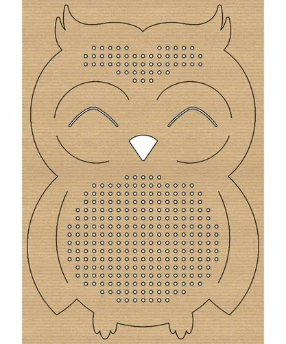 URSUS Stickset Kreuzstich Tiere 14.5 x 20 cm, 24 Stück - Detailfarbe: Braun - Produktart: Stickkarton