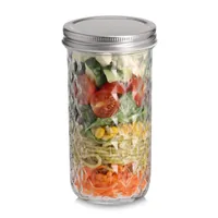 Zeller Present Vorratsglas mit Struktur 550 ml - Produkttyp: Vorratsglas - Materialtyp: Glas - Set: Nein - Volumen: 0.55 l - Stapelbar: Nein - Verschlusstyp: Schraubverschluss