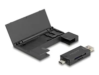 DELOCK Card Reader USB 5Gbps USB Typ-CTyp-A SD und Micro SD