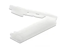 Delock Flachbandkabelhalter mit Verschlussclip selbstklebend natur 10 Stück