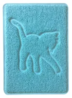 SwissPet Vorleger Avalon, 34.5 x 47.5 cm, Hellblau - Breite: 34.5 cm - Tiefe: 47.5 cm - Detailfarbe: Hellblau - Produkttyp: Unterlagen - Vorleger - Tierart: Katze