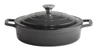 APS Bräter 5 Stars 3 l, Anthrazit - Material: Eisen - Gusseisen - Topfart: Bräter - Kompatible Kochfelder: Backofen - Induktion - Antihaftbeschichtung: Keine Angaben - Detailfarbe: Anthrazit - Spülmaschinenfest: Nein