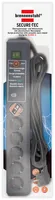 Brennenstuhl Secure-Tec Surge Protection 15.000 A Black 6 AC outlet(s) 3 m