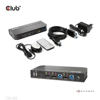 CLUB3D CSV-7210 Tastatur/Video/Maus (KVM)-Switch Schwarz