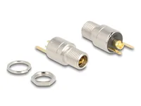 DeLOCK Connector DC 5.5 x 2.5 mm female bulkhead soldering version - round 20 V / 15 A