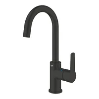 GROHE Küchenarmatur Start Mattschwarz - Material: Metall - Montage: Einlochmontage - Anschlussmass: 3/8 - Ausziehbare Brause: Nein - Anzahl Strahlarten: 1 - Farbe: Schwarz