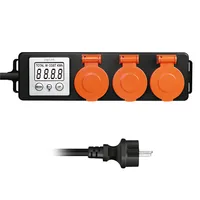 Logilink 3Fach Außensteckdosenleiste mit Energiekostenmesser