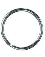 Glorex Schlüsselring 25 mm, 50 Stück - Motiv: Ohne Motiv - Detailfarbe: Silber