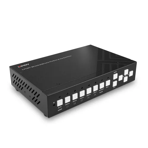 LINDY 5 Port KVM Switch Seamless Multiview 4HDMI 1USB Typ C