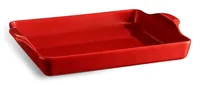 Emile Henry Brot-Backform 40.5 x 31.5 x 6.9 cm, Rot - Materialtyp: Keramik - Material: Keramik - Detailfarbe: Rot - Set: Nein - Backform Typ: Brot-Backform