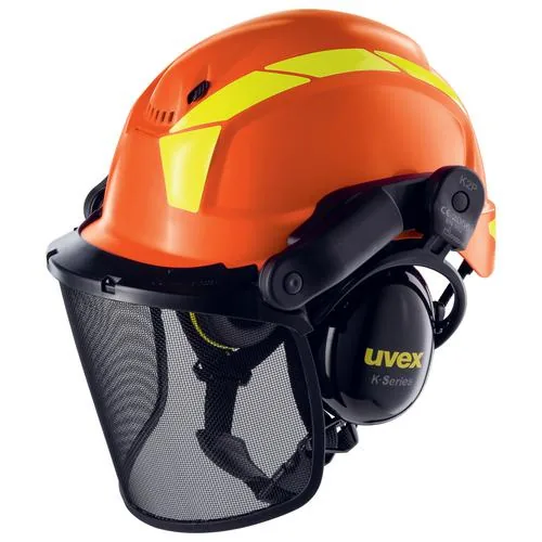 uvex Schutzhelm Pheos Forestry, Orange - Zielgruppe: Unisex - Grösse: 52 - 61 - Detailfarbe: Orange - Material: Polyethylen (PE) - Grössensystem: EU - Grössentyp: Normalgrösse