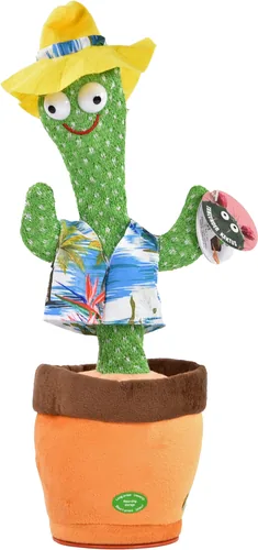 Max Bersinger Plüsch Kaktus Mexiko 32 cm - Plüschtierart: Interaktiv - Altersempfehlung ab: 3 Jahren - Kategorie: Pflanzen - Tierart: Keine - Detailfarbe: Grün - Mehrfarbig - Blau - Höhe: 32 cm