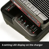Power-X-Change Starter-Kit A1, 18Volt 4Ah (schwarz/rot, Akku + Ladegerät)