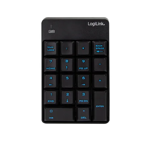 LogiLink ID0120 tastierino numerico Universale RF Wireless Nero