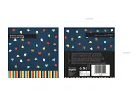 Partydeco Papierservietten Sterne 33 cm x 33 cm, 12 Stück - Material: Papier - Grösse: 33 cm x 33 cm - Eigenschaften: Zertifikat - Anzahl Lagen: 3 - Motiv: Stern - Produkttyp: Papierservietten