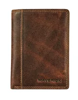 Maverick Portemonnaie Original Compact 9 x 12.3 cm, Braun - Münzfach: Ja - RFID-Schutz: Ja - Farbe: Braun - Material: Leder - Verschluss: Ohne Verschluss