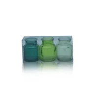 DecoFinder 5-1166-8-51 decorative bottle/jar Green Glass 3 pc(s)