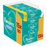 Pampers Feuchttücher Fresh Clean Aloe 15 x 80 Stk. - Packungsgrösse: 1200 Stück - Körperbereich: Alle Körperbereiche - Produkttyp: Feuchttücher