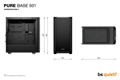 Gehäuse/ case be quiet! Pure Base 501 Black