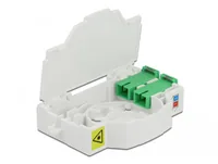 DeLOCK Optical Fiber Connection Box for DIN Rail 2 x SC Simplex or LC Duplex