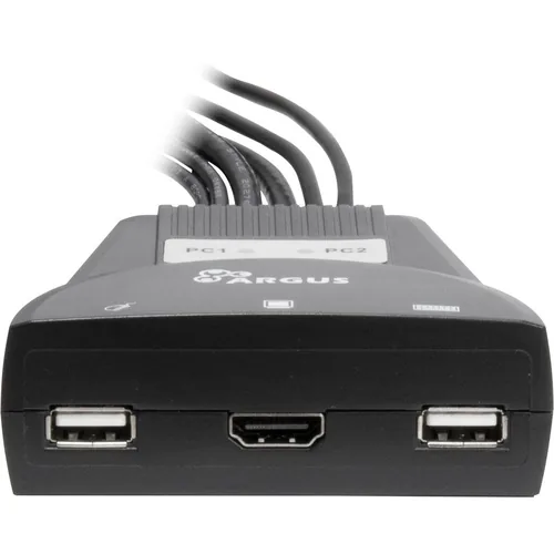 Inter-Tech KVM Switch LS-21HA HDMI, 2 Port, Kunststoff retail