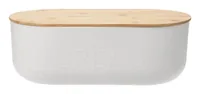 Furber. F-170486780 bread box Oval White, Wood Plastic